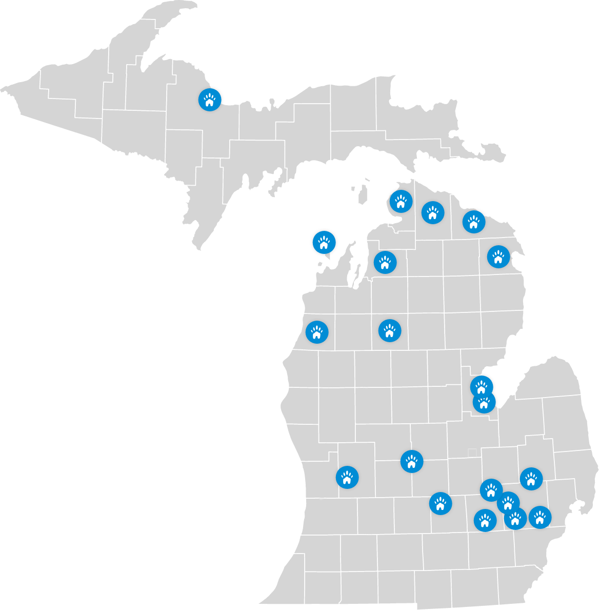 Map of Michigan
